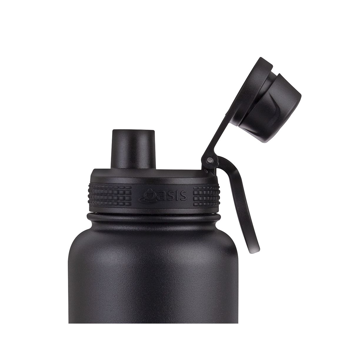 Buy Oasis 1.1L Black Insulated Sports Bottle
