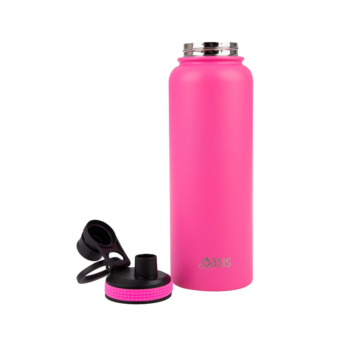 Buy Oasis insulated neon pink 1.1L sports bottle
