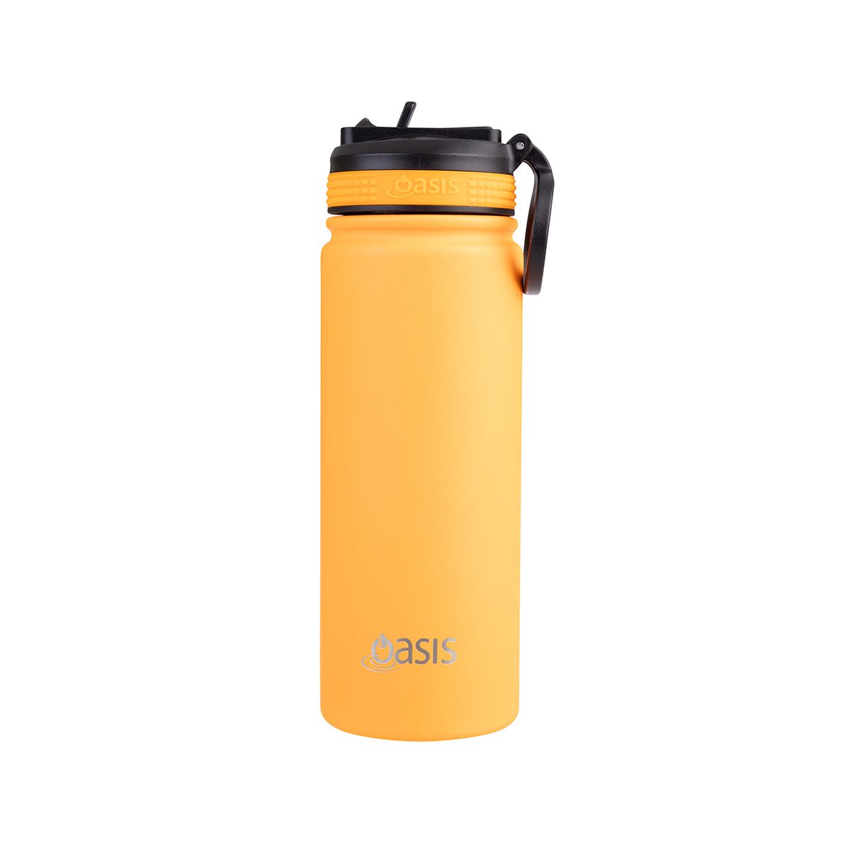 Buy Neon Orange Oasis sports bottle with sippy lid 550ml