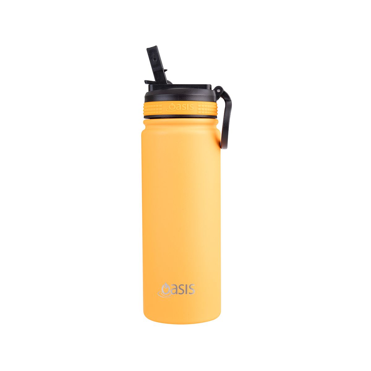 Buy Neon Orange Oasis sports bottle with sippy lid 550ml