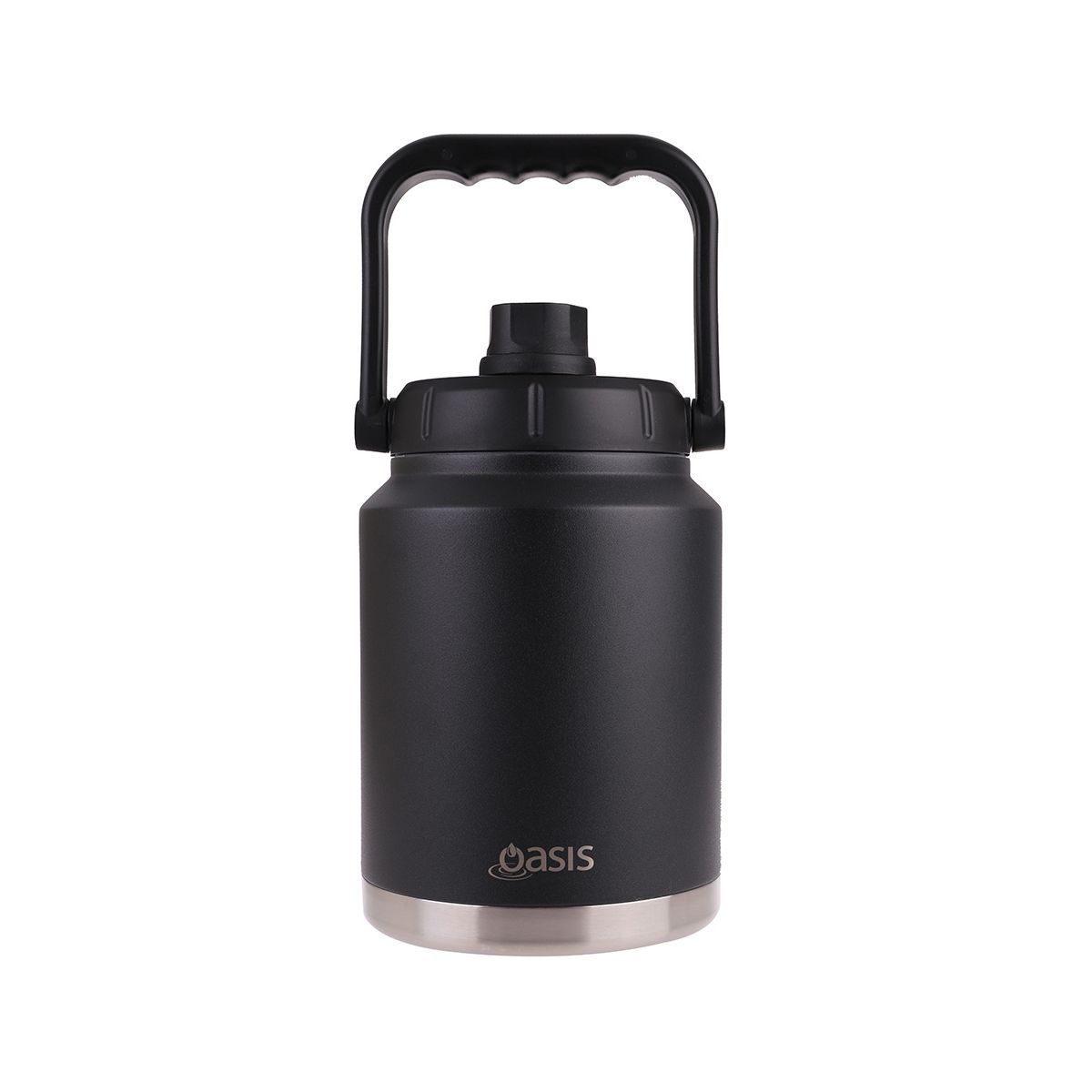Oasis Insulated Water Bottle Jug with Handle Black 2.1L