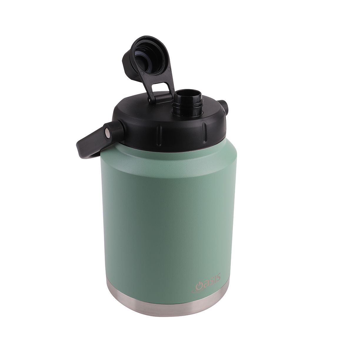 Oasis Insulated Water Bottle Jug with Handle Sage Green 2.1L