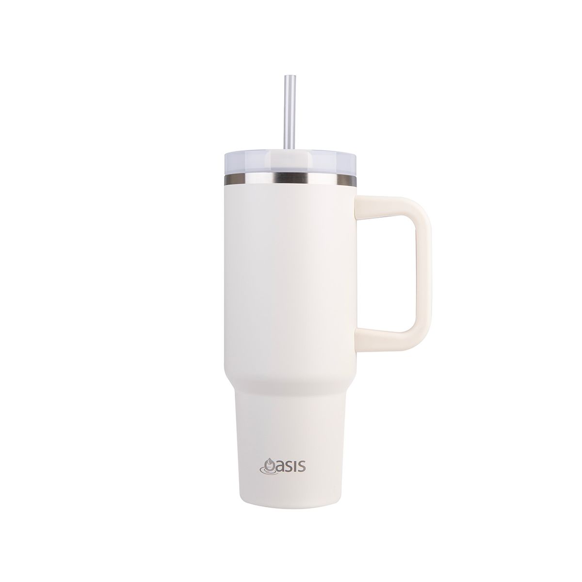 Oasis Insulated Tumbler with Straw Alabaster 1.2L