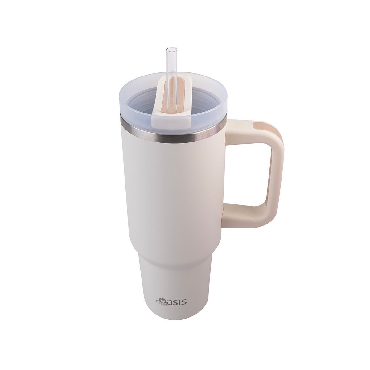 Oasis Insulated Tumbler with Straw Alabaster 1.2L