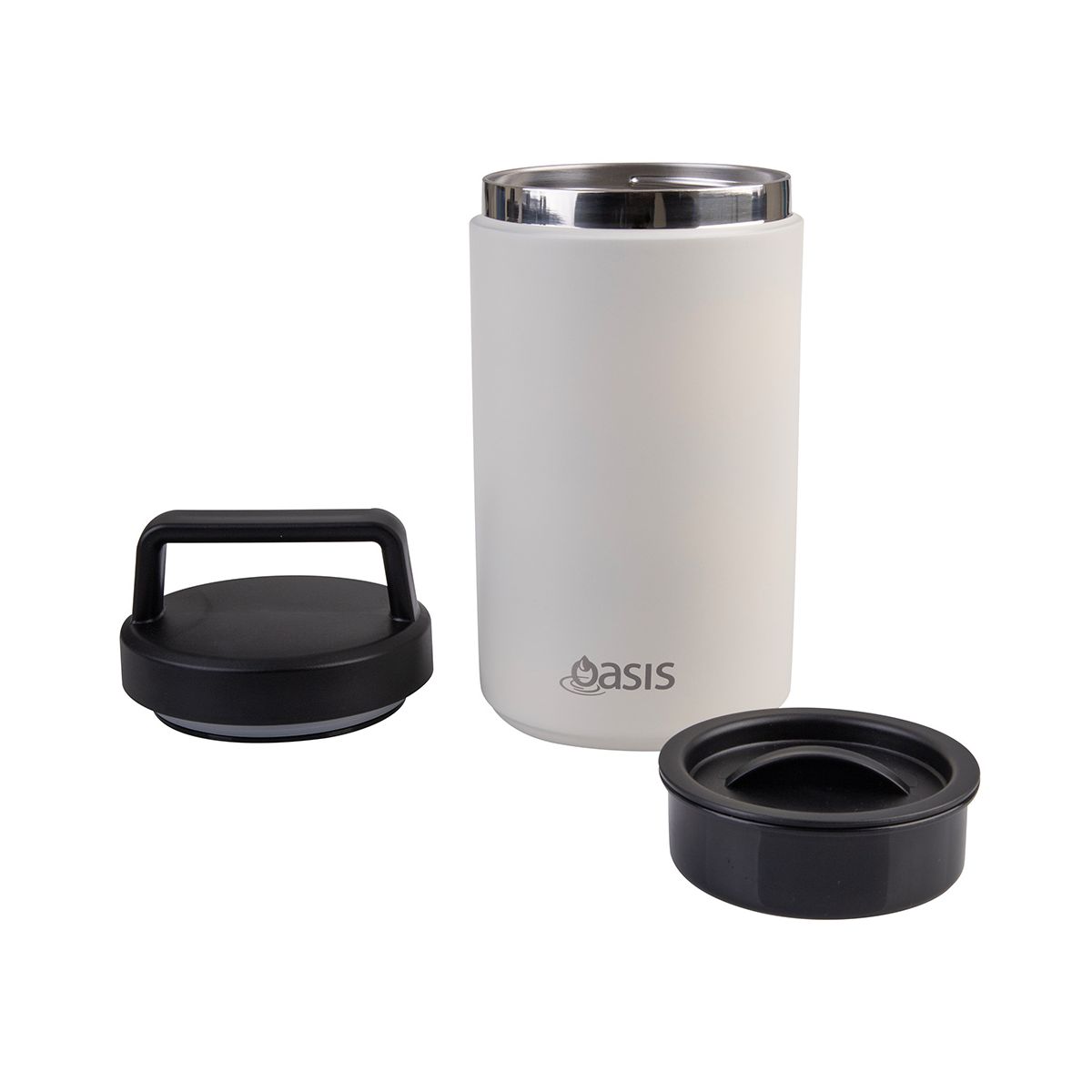 Oasis Stainless Steel Insulated Food Flask Alabaster 700ml