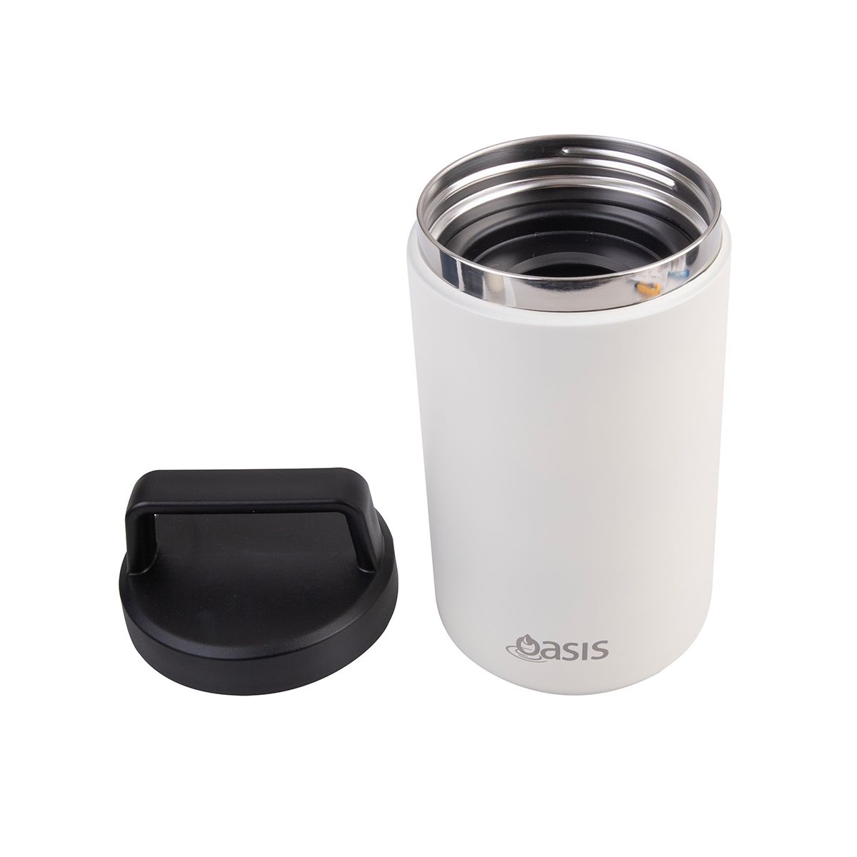 Oasis Stainless Steel Insulated Food Flask Alabaster 700ml