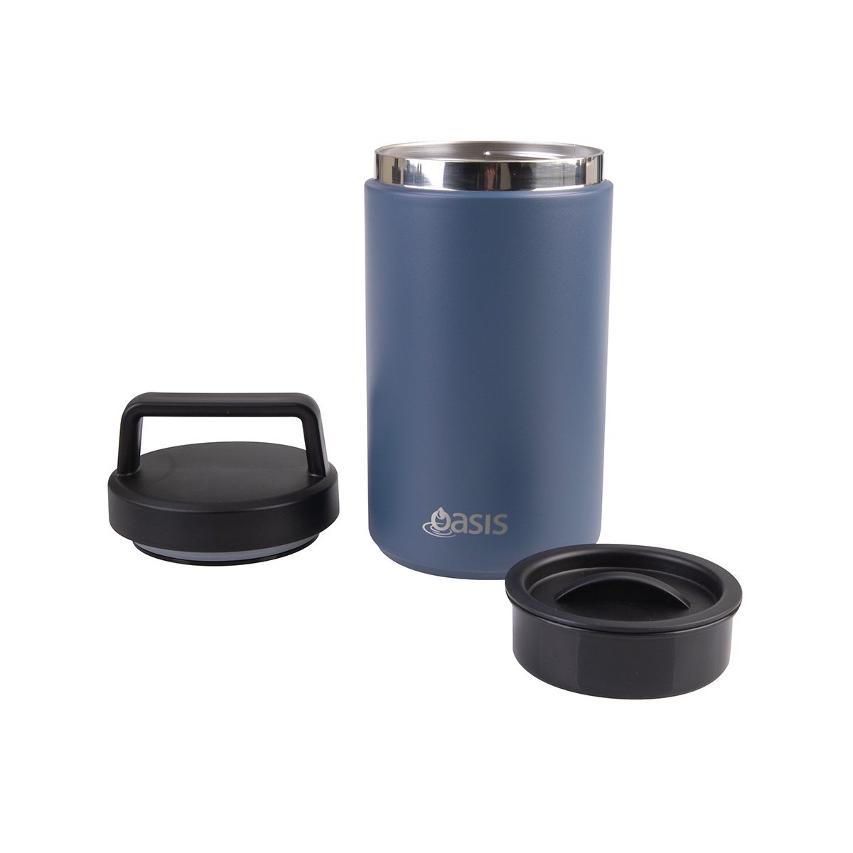 Oasis Stainless Steel Insulated Food Flask Indigo 700ml