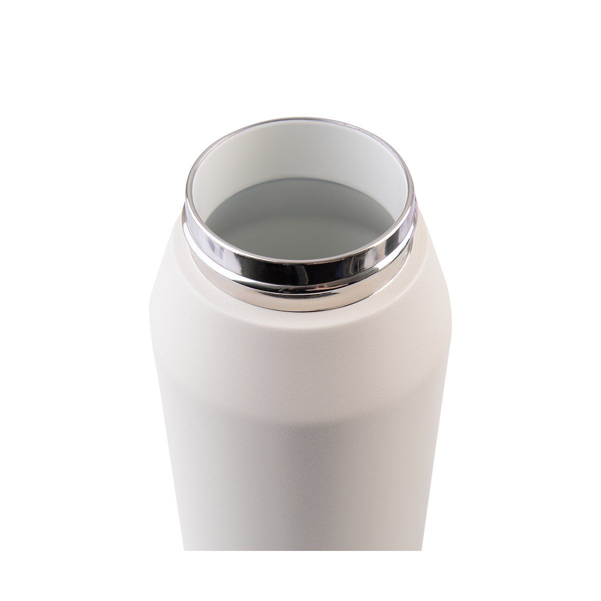 OASIS CERAMIC LINED STAINLESS STEEL TRIPLE WALL INSULATED 'CAPRI' DRINK BOTTLE W/ QUICK RELEASE LID 1L ALABASTER