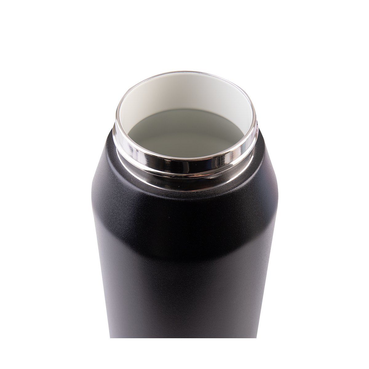 OASIS CERAMIC LINED STAINLESS STEEL TRIPLE WALL INSULATED 'CAPRI' DRINK BOTTLE W/ QUICK RELEASE LID 1L BLACK