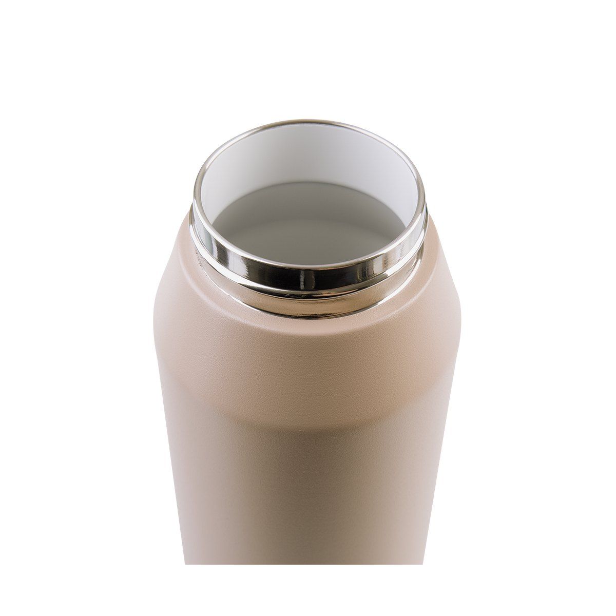 OASIS CERAMIC LINED STAINLESS STEEL TRIPLE WALL INSULATED 'CAPRI' DRINK BOTTLE W/ QUICK RELEASE LID 1L LATTE