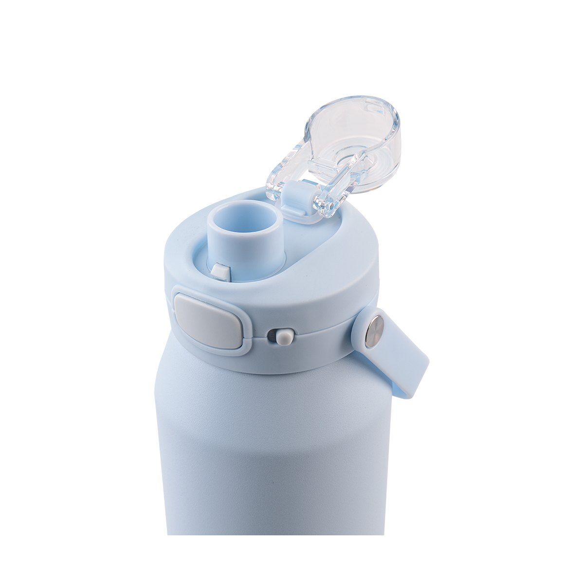OASIS CERAMIC LINED STAINLESS STEEL TRIPLE WALL INSULATED 'CAPRI' DRINK BOTTLE W/ QUICK RELEASE LID 1L PERIWINKLE