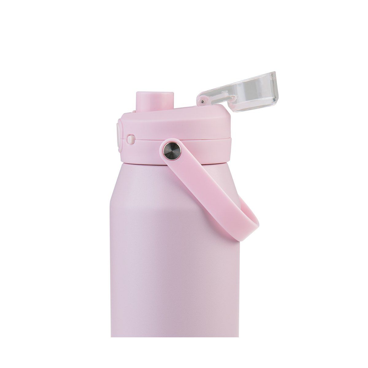 OASIS CERAMIC LINED STAINLESS STEEL TRIPLE WALL INSULATED 'CAPRI' DRINK BOTTLE W/ QUICK RELEASE LID 1L PINK LEMONADE