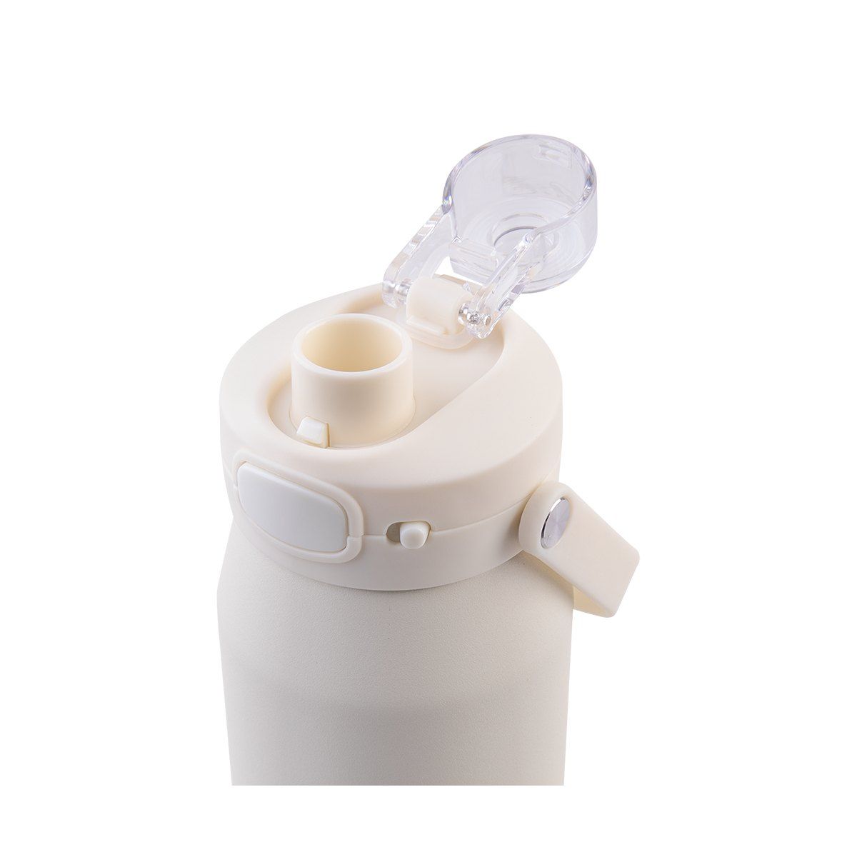 OASIS CERAMIC LINED STAINLESS STEEL TRIPLE WALL INSULATED 'CAPRI' DRINK BOTTLE W/ QUICK RELEASE LID 750ML ALABASTER