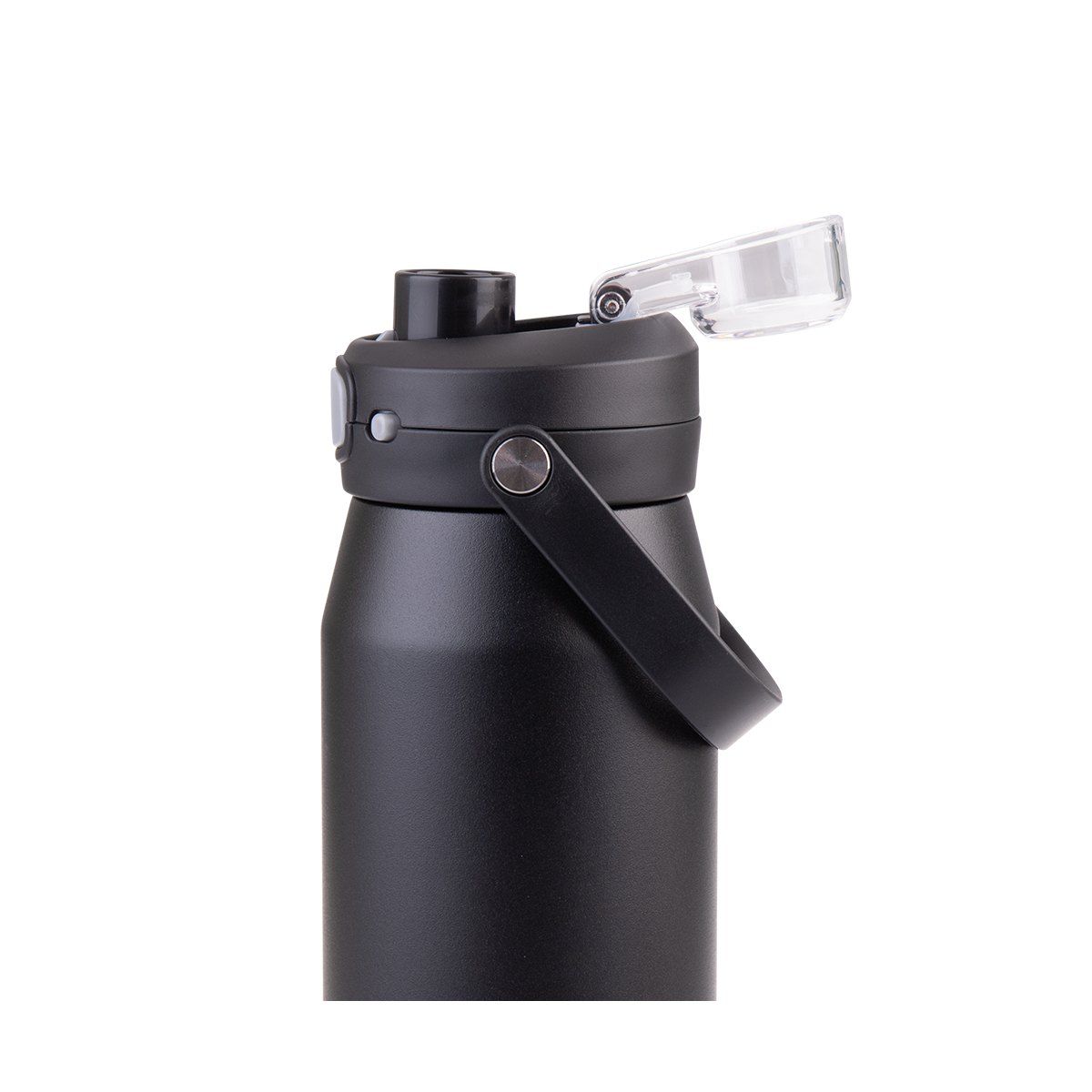 OASIS CERAMIC LINED STAINLESS STEEL TRIPLE WALL INSULATED 'CAPRI' DRINK BOTTLE W/ QUICK RELEASE LID 750ML BLACK