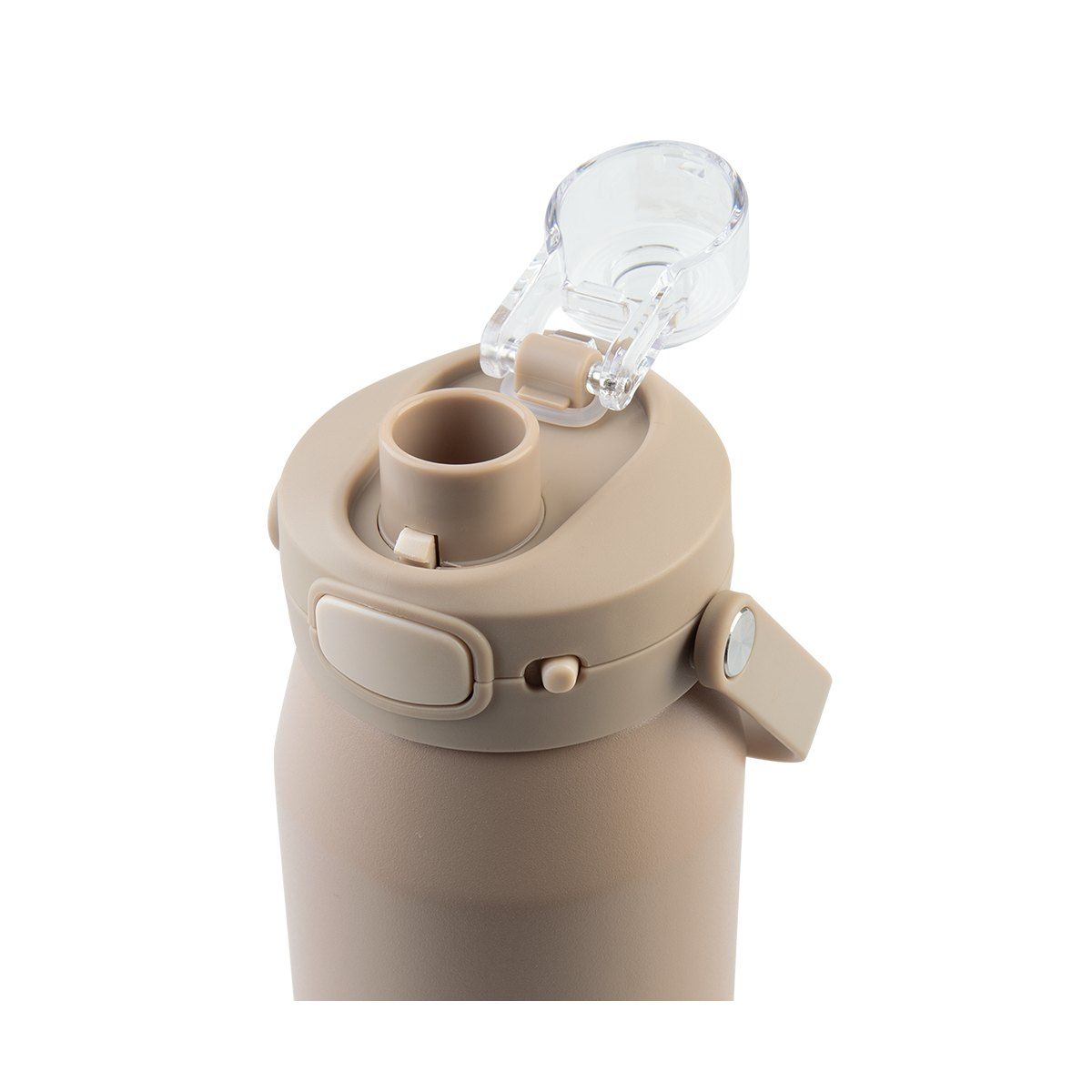 OASIS CERAMIC LINED STAINLESS STEEL TRIPLE WALL INSULATED 'CAPRI' DRINK BOTTLE W/ QUICK RELEASE LID 750ML LATTE