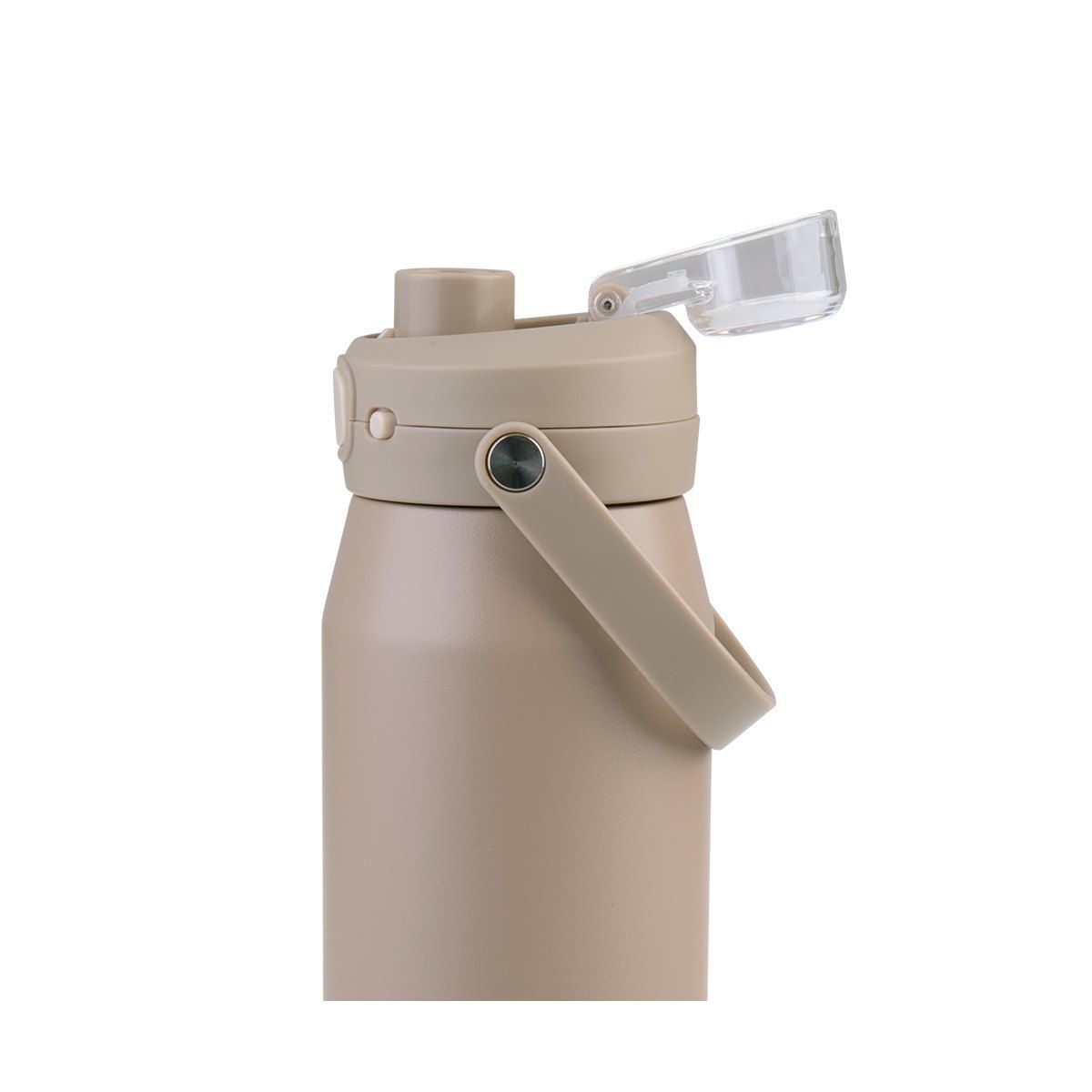 OASIS CERAMIC LINED STAINLESS STEEL TRIPLE WALL INSULATED 'CAPRI' DRINK BOTTLE W/ QUICK RELEASE LID 750ML LATTE