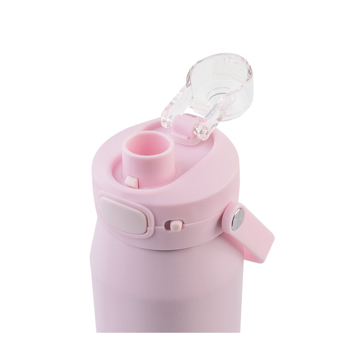 OASIS CERAMIC LINED STAINLESS STEEL TRIPLE WALL INSULATED 'CAPRI' DRINK BOTTLE W/ QUICK RELEASE LID 750ML PINK LEMONADE