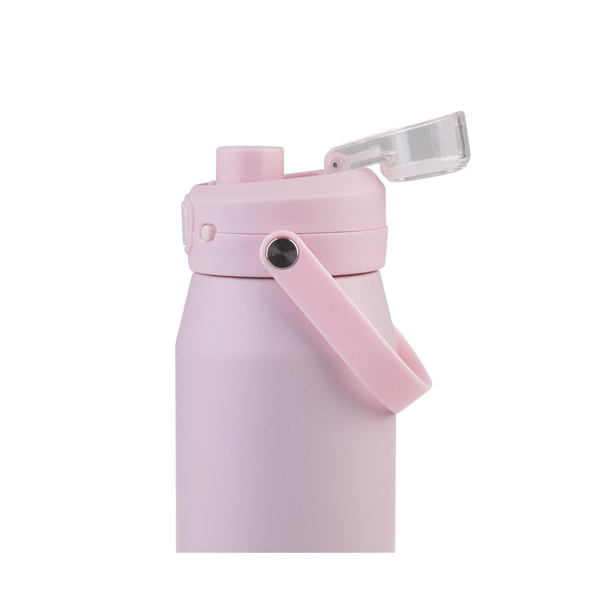 OASIS CERAMIC LINED STAINLESS STEEL TRIPLE WALL INSULATED 'CAPRI' DRINK BOTTLE W/ QUICK RELEASE LID 750ML PINK LEMONADE