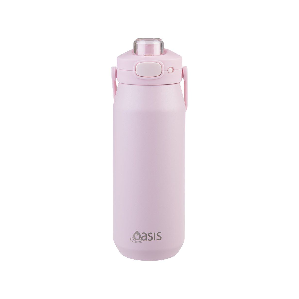 OASIS CERAMIC LINED STAINLESS STEEL TRIPLE WALL INSULATED 'CAPRI' DRINK BOTTLE W/ QUICK RELEASE LID 750ML PINK LEMONADE