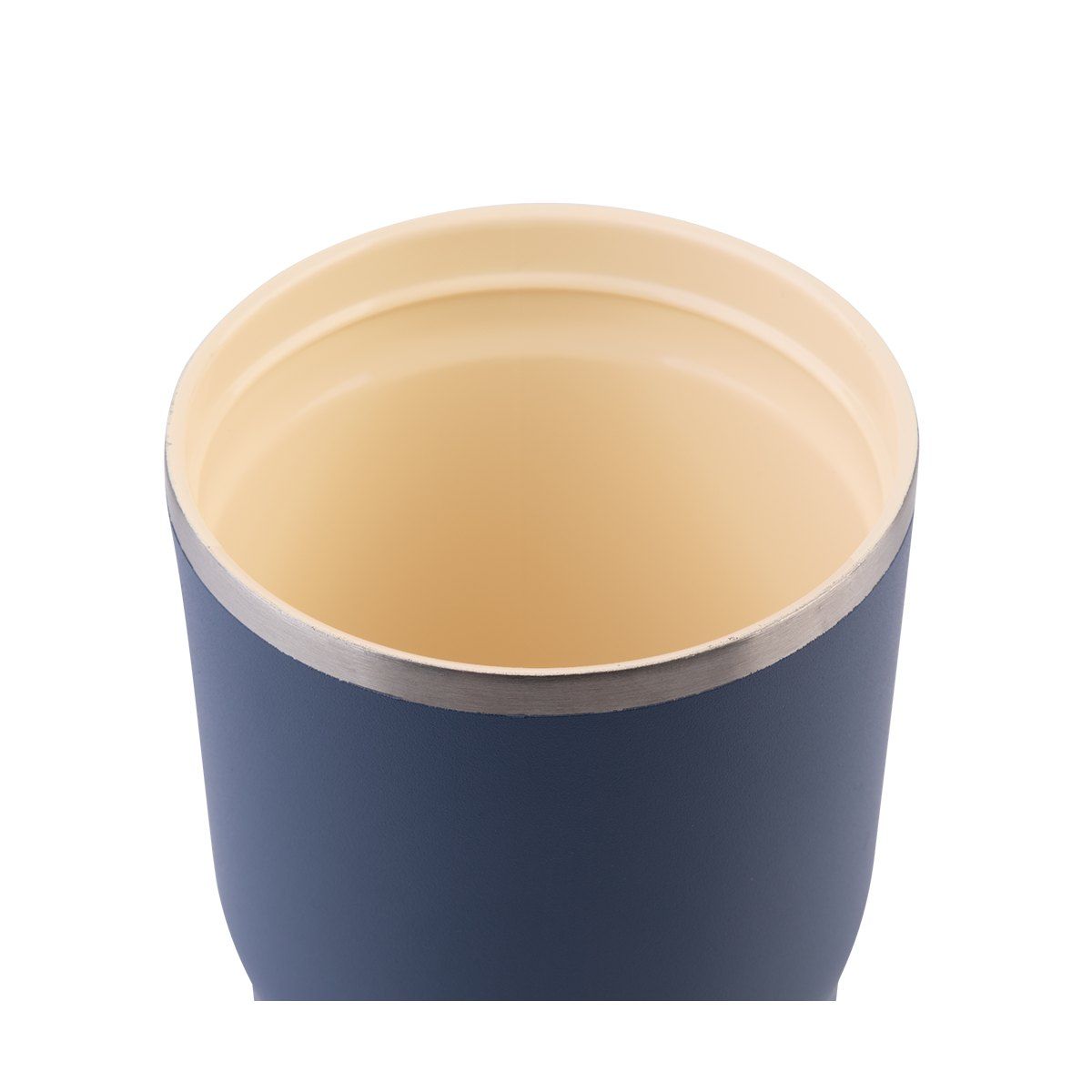 OASIS CERAMIC LINED STAINLESS STEEL DOUBLE WALL INSULATED TRAVEL MUG 480ML INDIGO