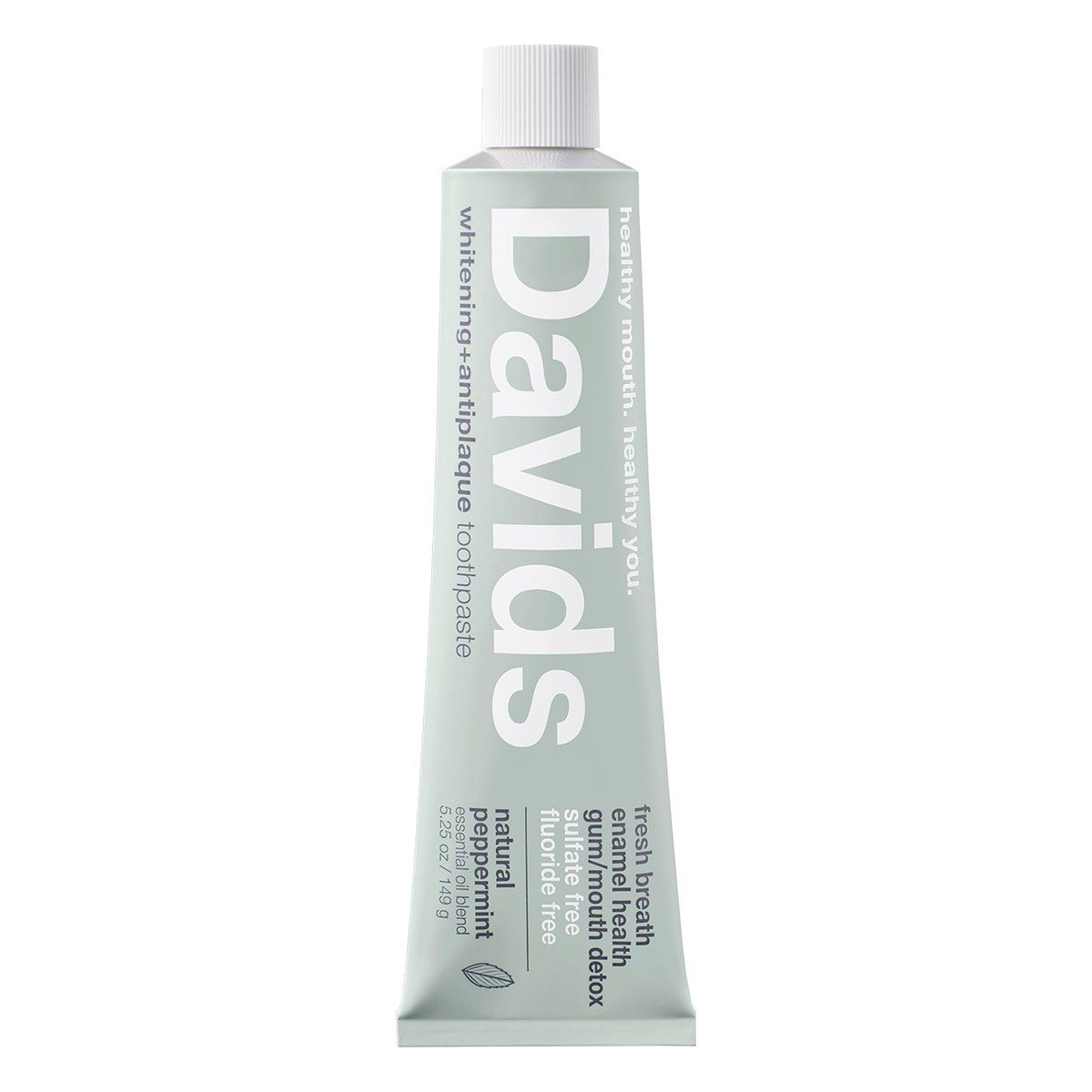 Davids Whitening + Antiplaque Peppermint Toothpaste 149g