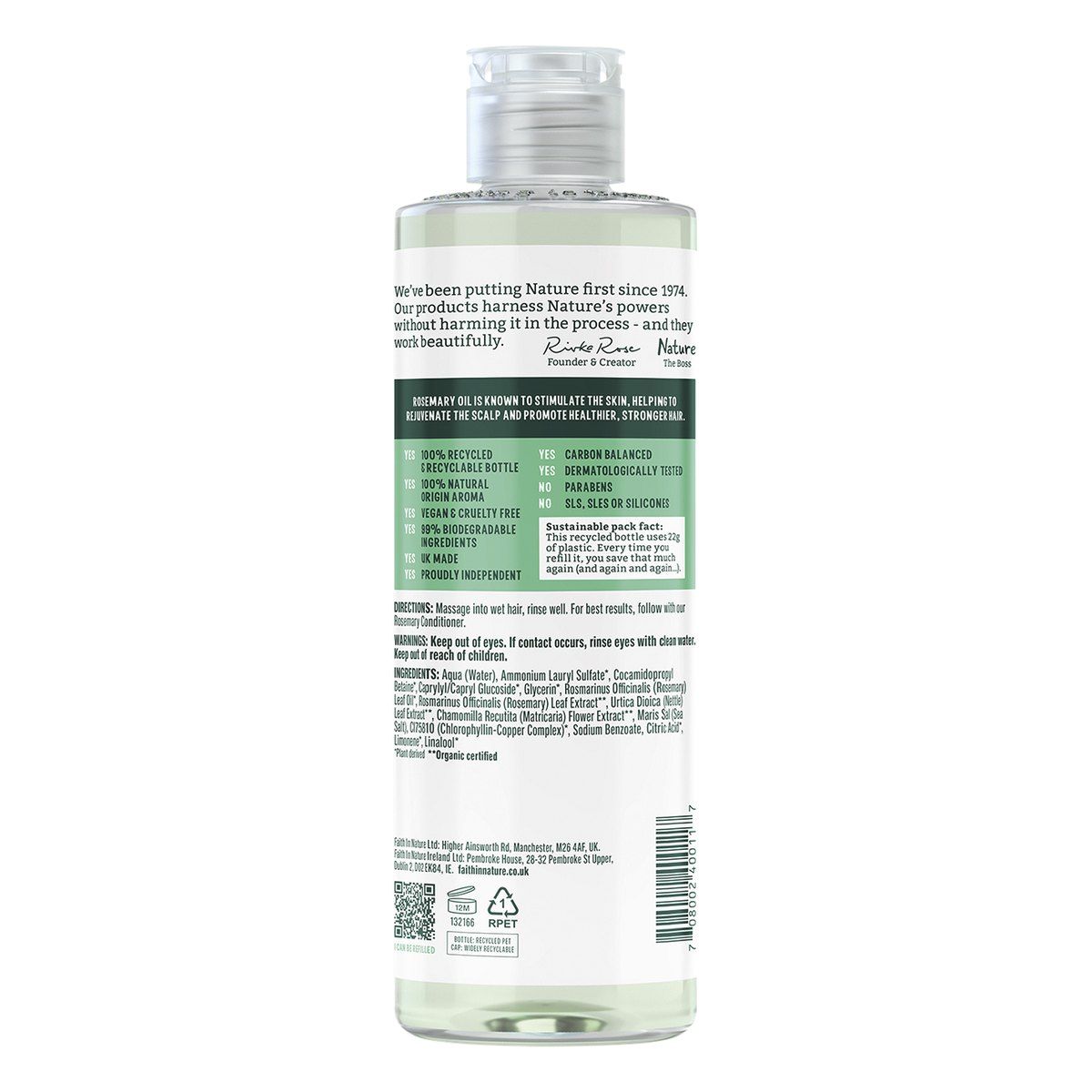 Faith In Nature Rosemary Stimulating Shampoo 400ml