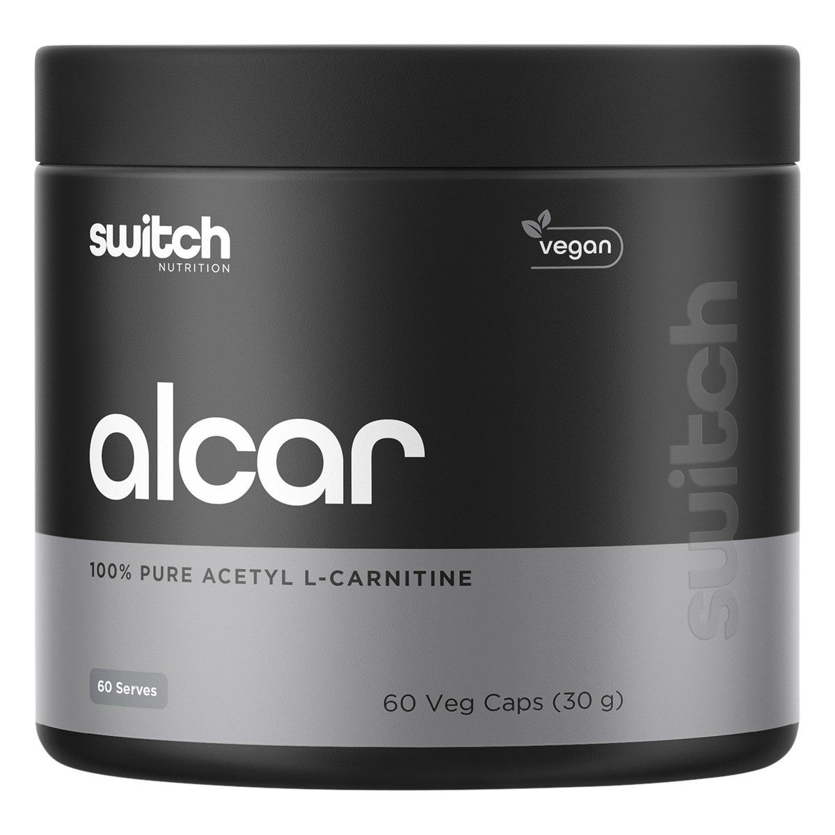 Switch Nutrition Alcar 100% Pure Acetyl L-Carnitine 60 Caps