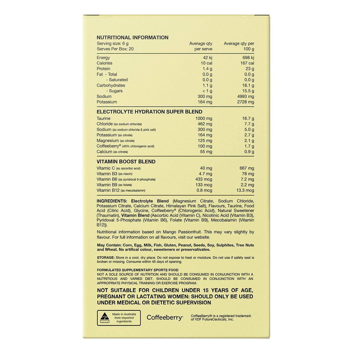 Switch Nutrition Hydrate Electrolytes No Added Sugar Assorted Flavours 20 x 6g