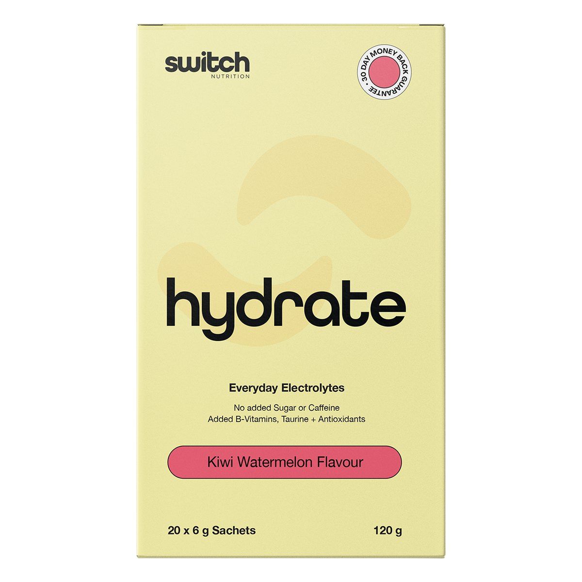 Switch Nutrition Hydrate Electrolytes No Added Sugar Kiwi Watermelon 20 x 6g Watermelon