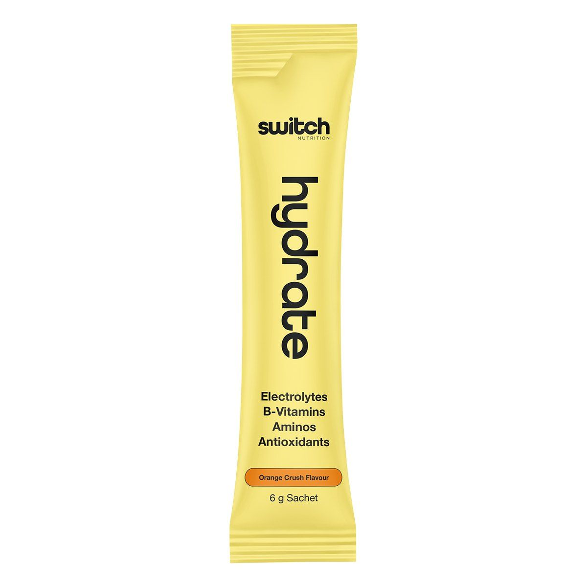 Switch Nutrition Hydrate Electrolytes No Added Sugar Orange Crush 20 x 6g