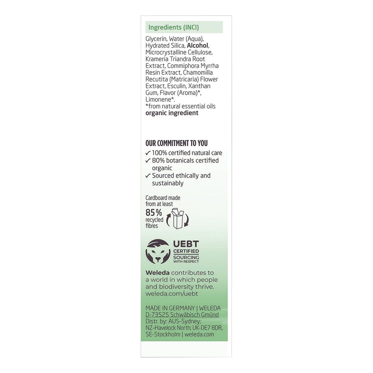 Weleda Plant Gel Toothpaste 75ml