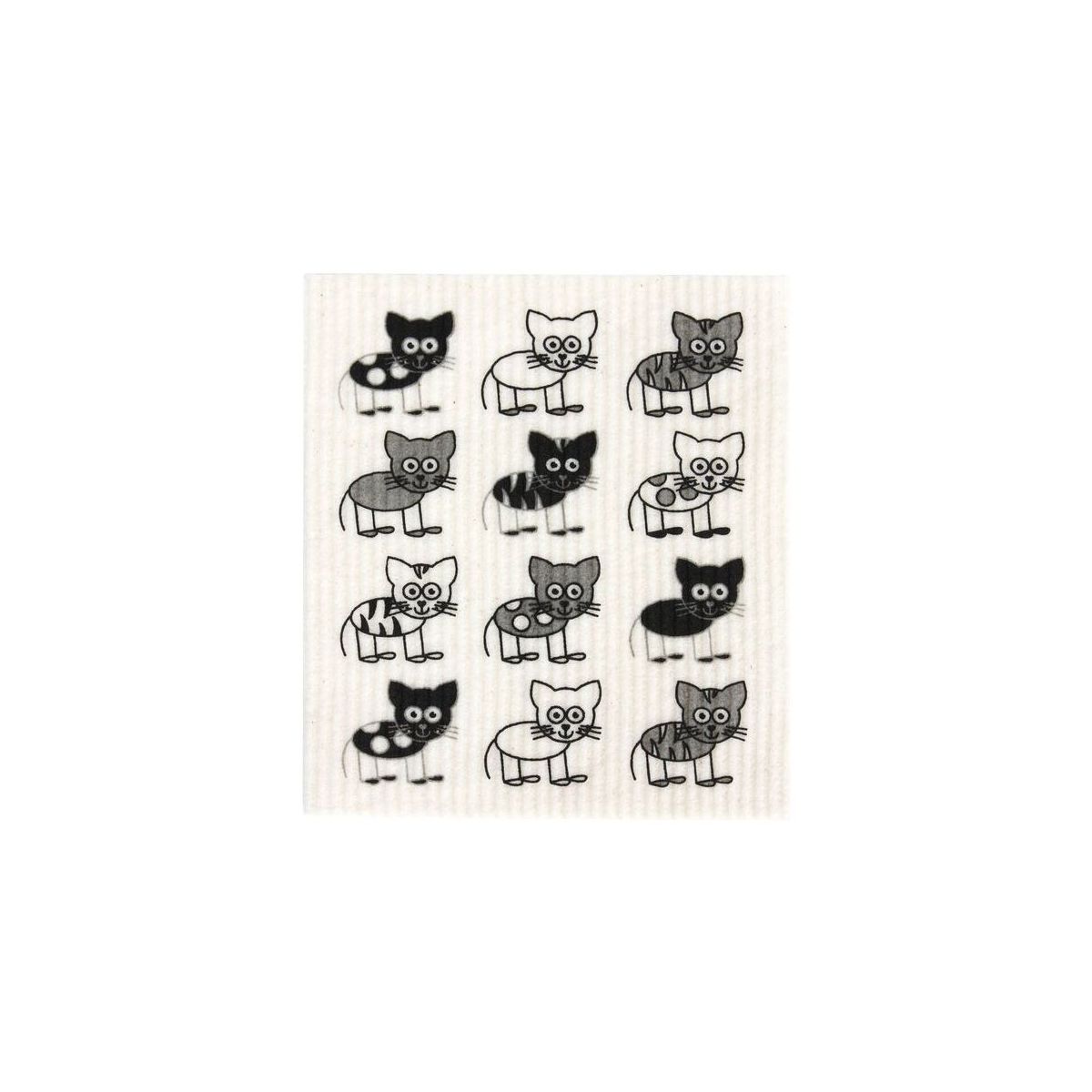 Buy Retro Kitchen Swedish Dish Cloth Cats Online