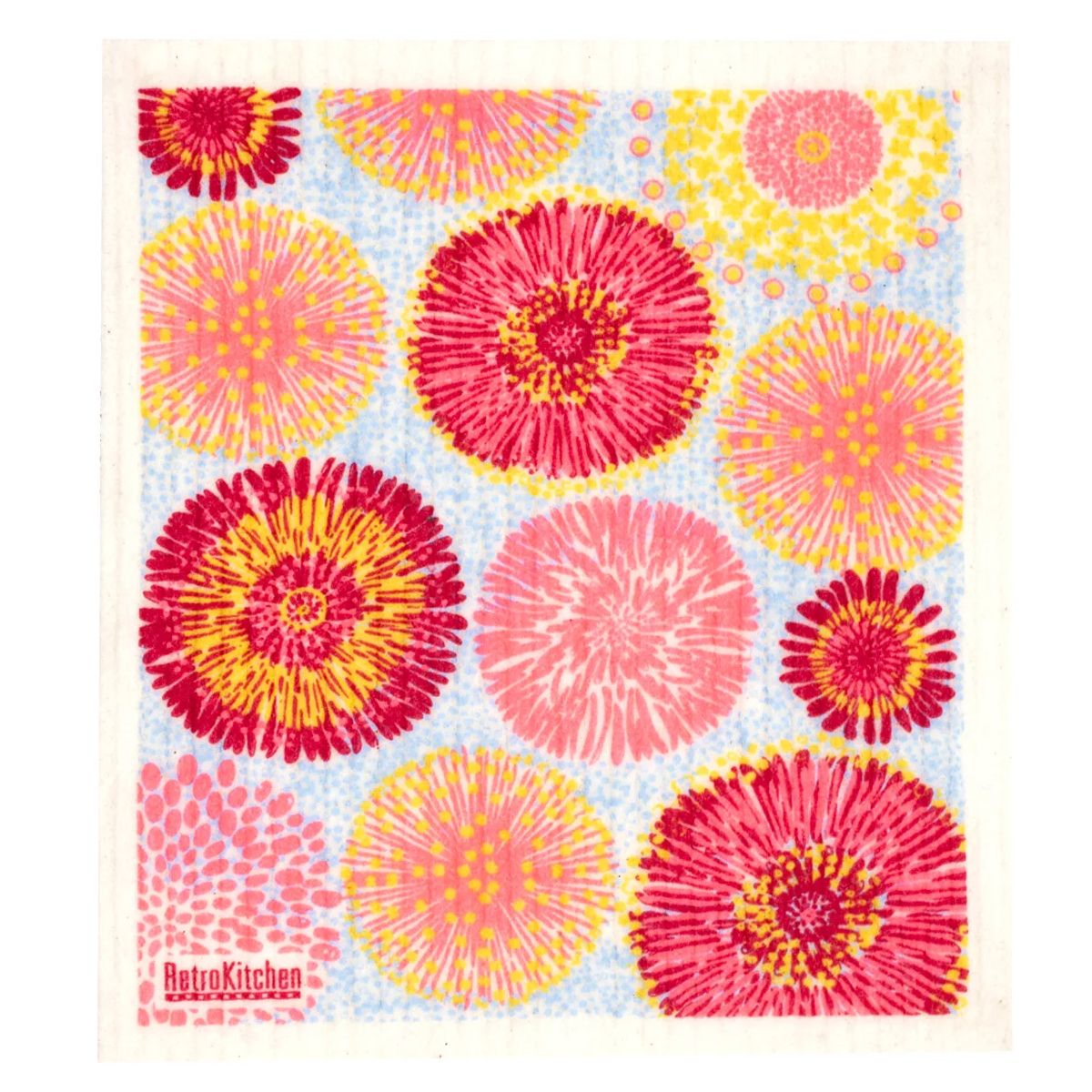 Retro Kitchen Swedish Dish Cloth Waratahs