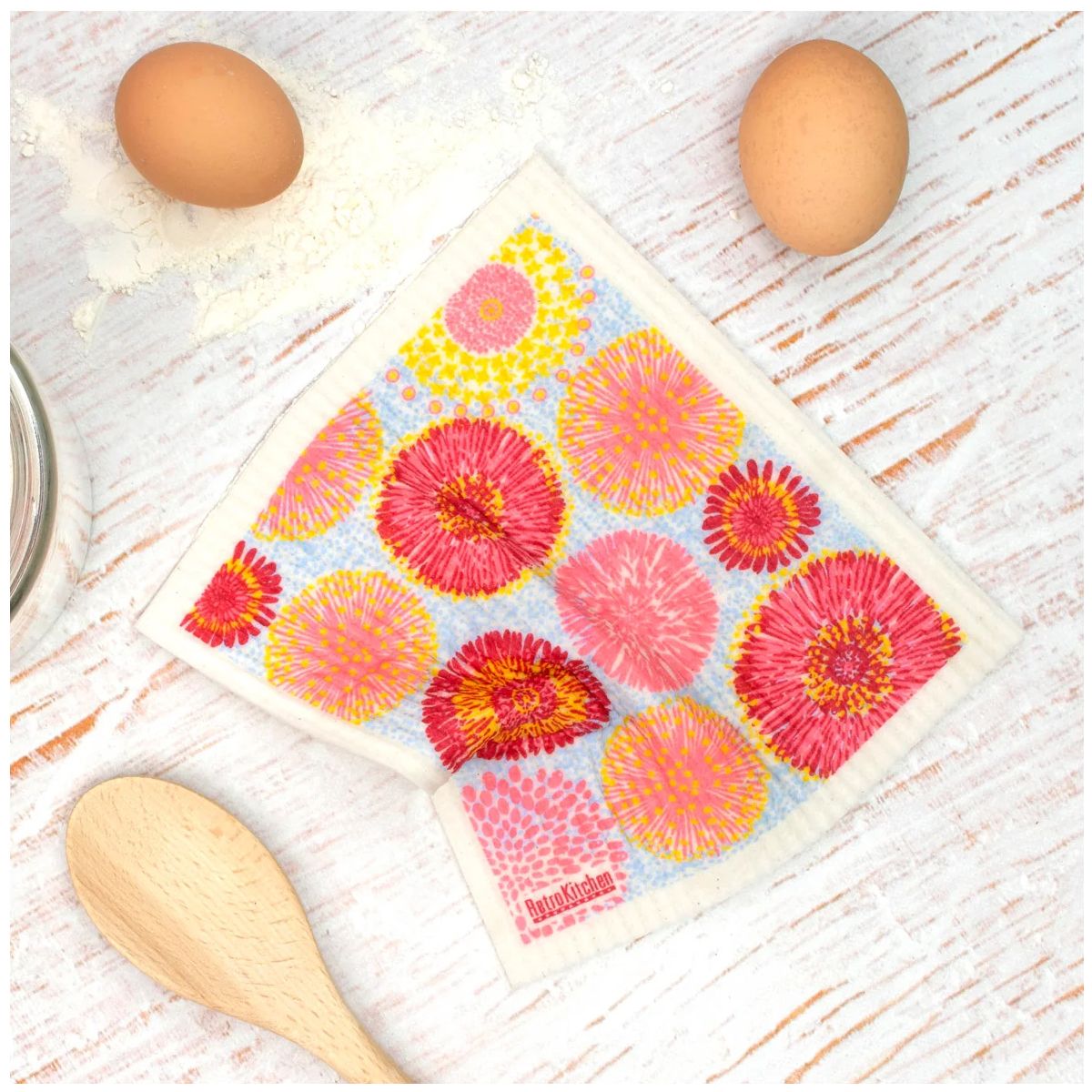 Retro Kitchen Swedish Dish Cloth Waratahs