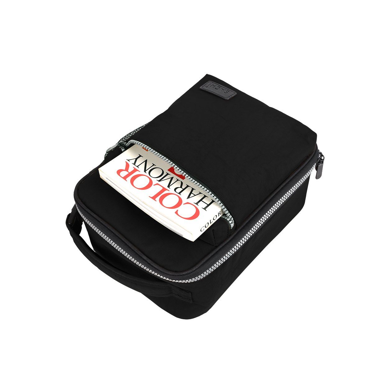 SACHI INSULATED 'EXPLORER' LUNCH BAG BLACK