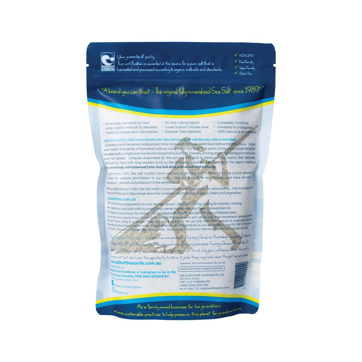 Salt Of The Earth Celtic Sea Salt Coarse 650g