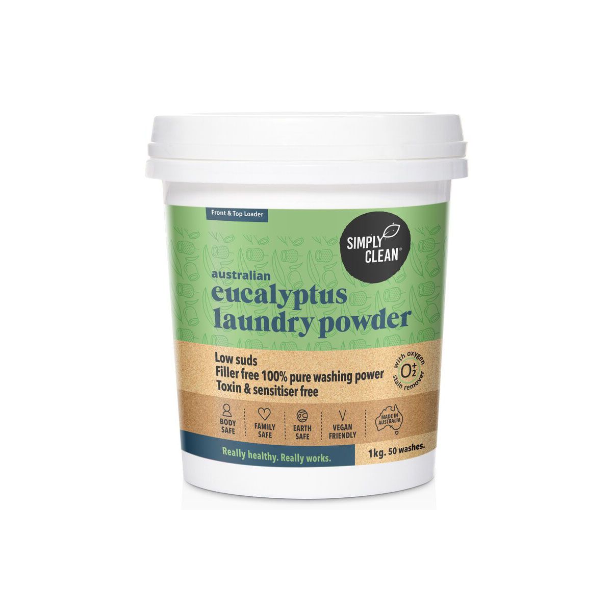 Buy Simply Clean Laundry Powder Eucalyptus Online