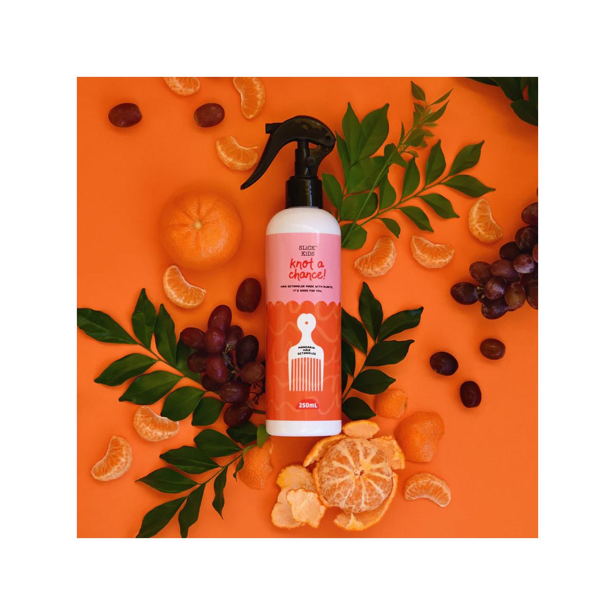 No Nasties Natural Hair Detangler Mandarin and Grape 250ml
