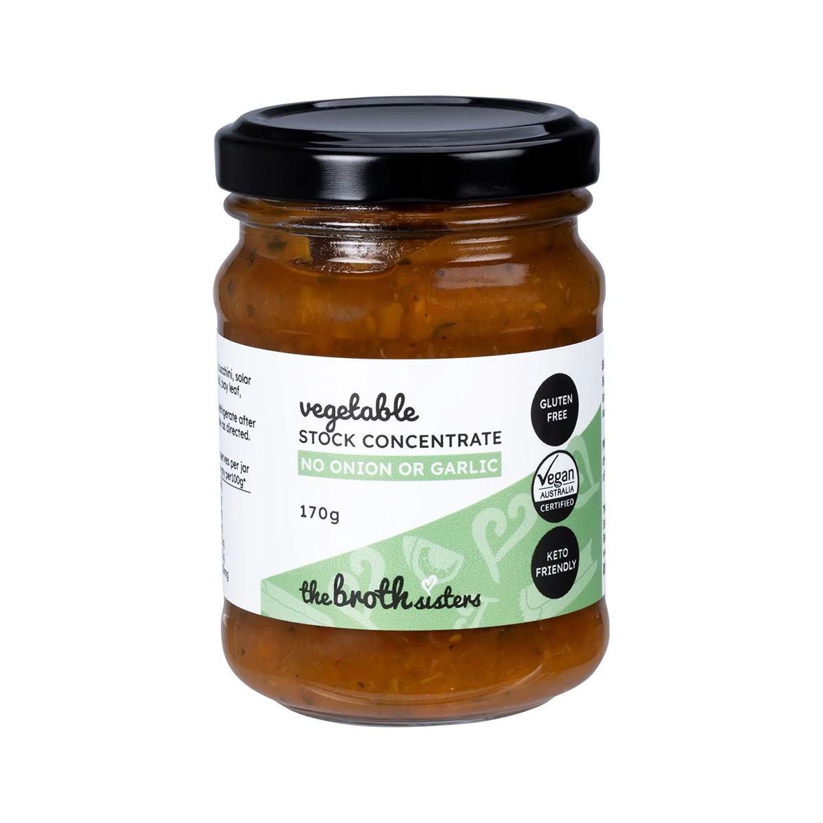 The Broth Sisters Fodmap Friendly Vegetable Stock Concentrate 170g