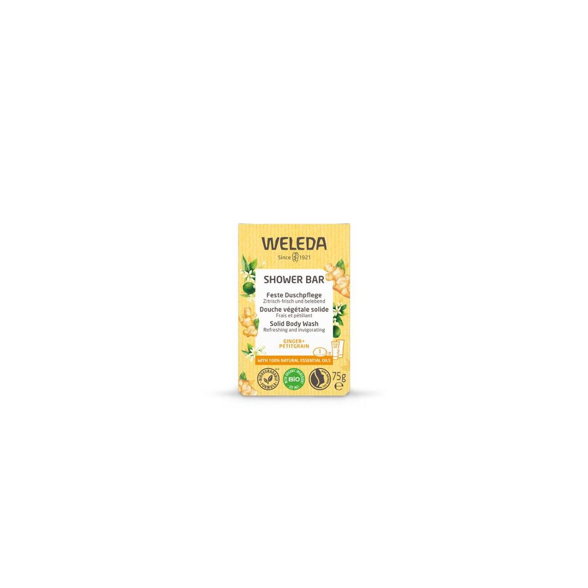 Buy Weleda Shower Bar Ginger & Petitgrain Online