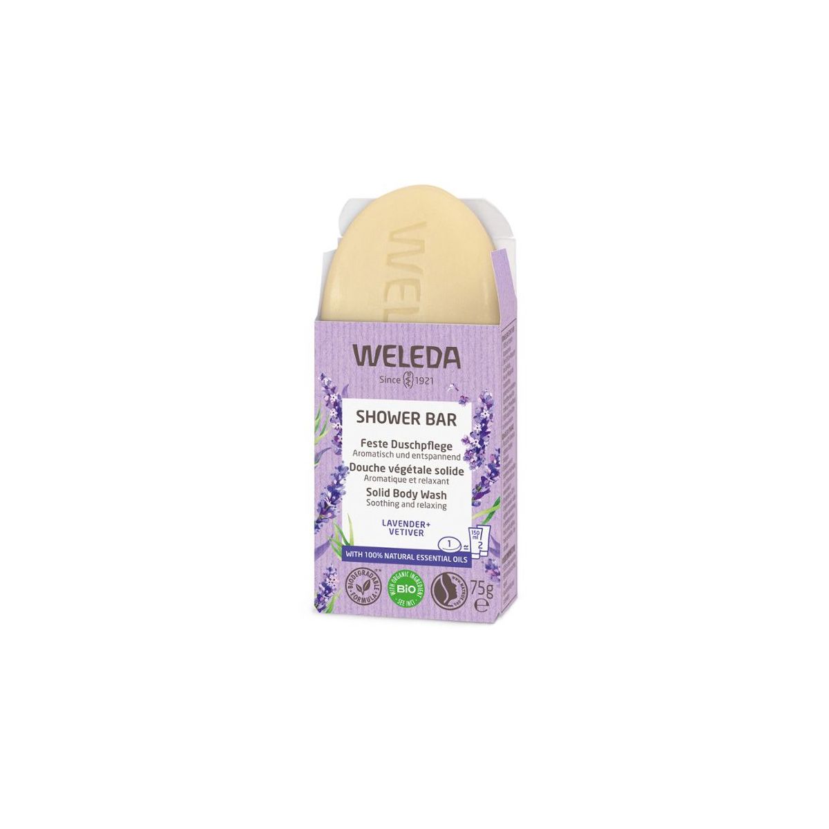 Buy Weleda Shower Bar Lavender & Vetiver Online