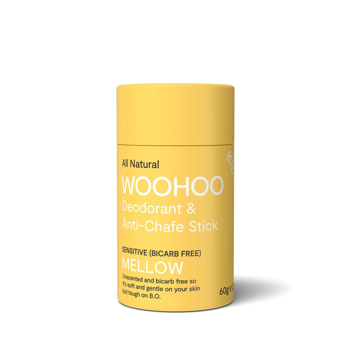 Woohoo Natural Deodorant & Anti Chafe Stick Mellow 60g