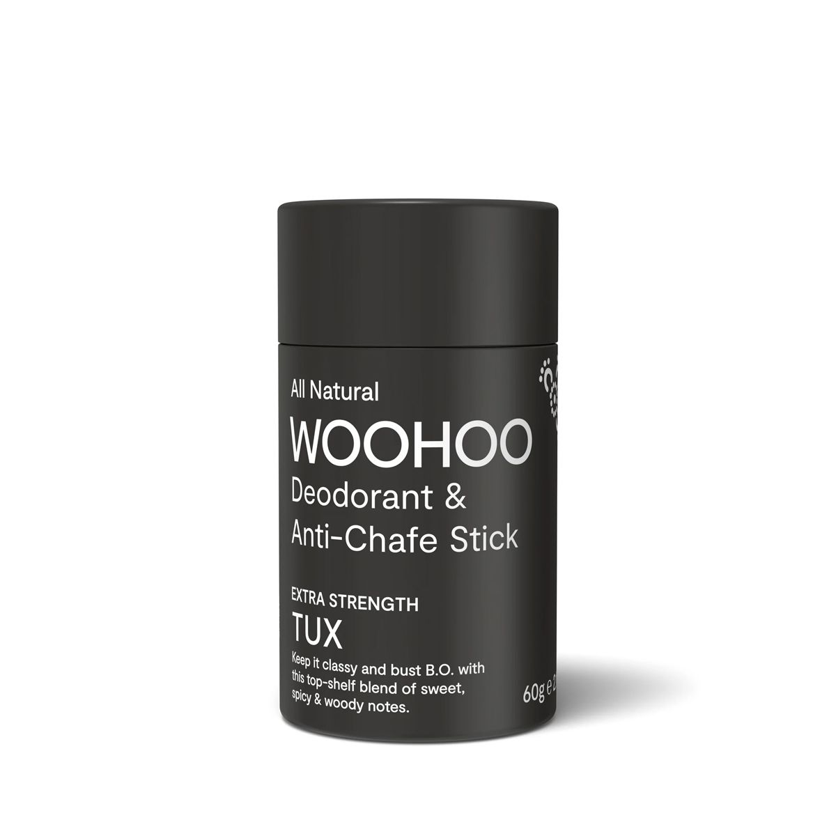 Woohoo Natural Deodorant & Anti Chafe Stick Tux 60g