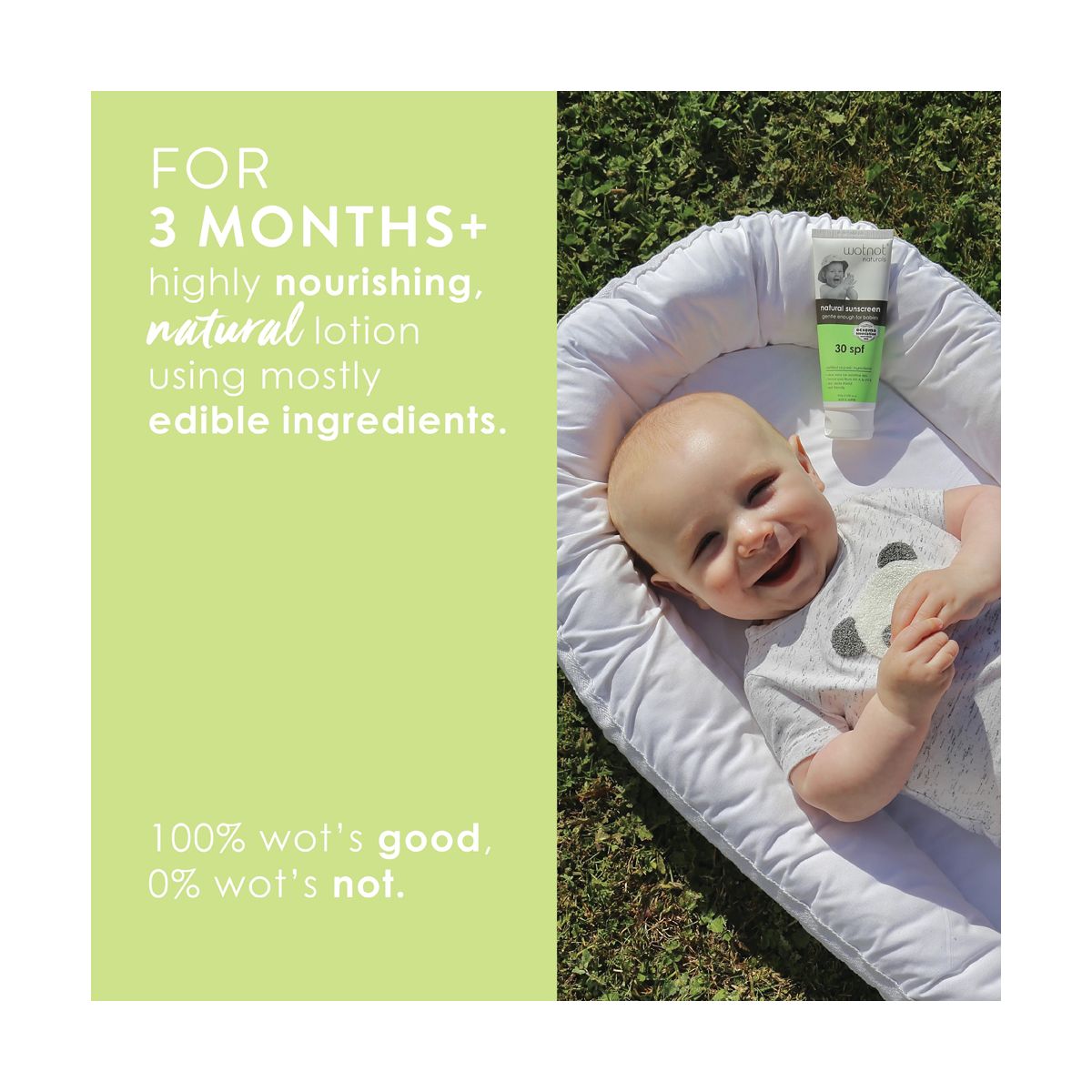 Wotnot Natural Baby Sunscreen SPF30 100g