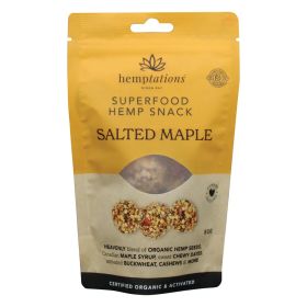 2die4 Live Foods Hemptations Superfood Hemp Snack Salted Maple 80g