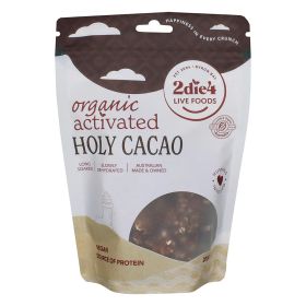 2die4 Live Foods Organic Activated Holy Cacao Granola Clusters 200g