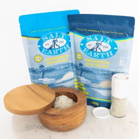 Salt Of The Earth Pack with Grinder, Box + Coarse and Fine Salt