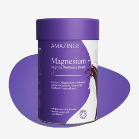 Buy Amazing Oils Magnesium Wellness Drink Nightly Cacao & Chai 200g Online
