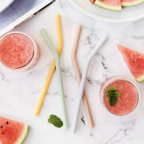 Buy Ever Eco Silicone Straws Bent Online
