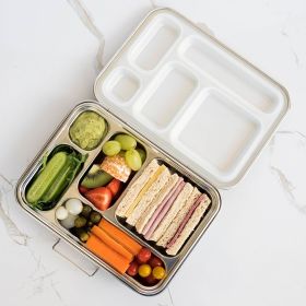 1pc Multi-layer Lunch Box With Dividers, Bento Box, Salad Box